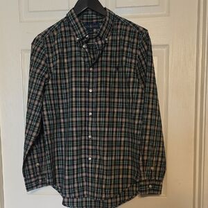 Ralph Lauren Plaid Button-Down Shirt - Green & Navy